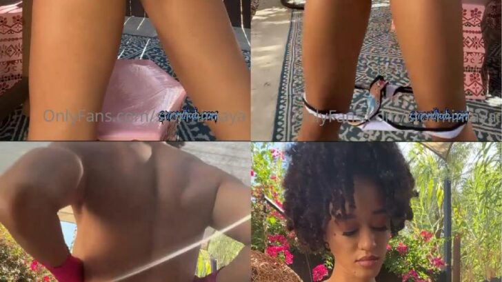 Stormi Maya Nude Outdoor Lingerie Strip Onlyfans Video Leaked